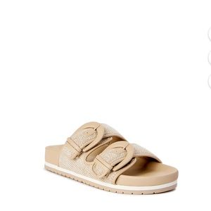 Time and Tru Women's Dressy Footbed Slide Sandals size 8